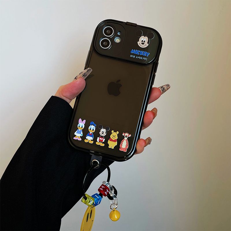 可愛い キャラクター スマホケース  携帯電話ケース  化粧鏡  スタン