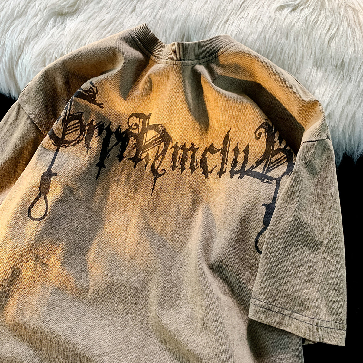 XYW  オーバーサイズ  かっこいい  ストリート  半袖  Tシャツ  2色  ギャル トップス