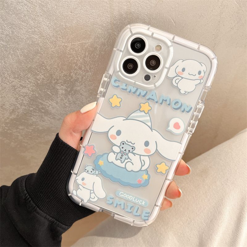 LF  サンリオ スマホケース  シリカゲル  携帯電話ケース  エアバッグ 転倒防止ケース