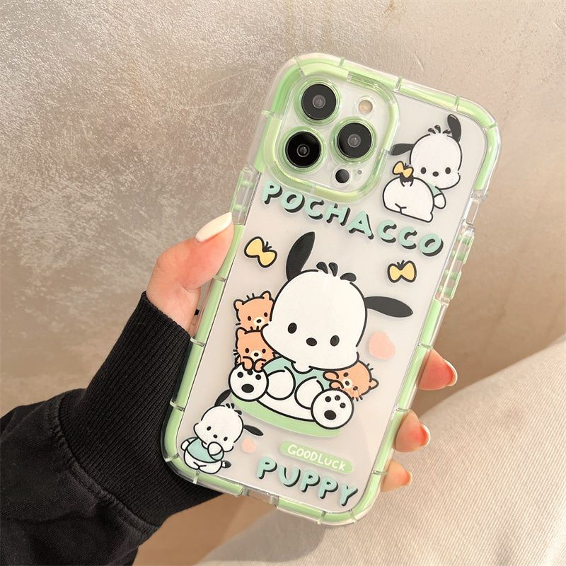 LF  サンリオ スマホケース  シリカゲル  携帯電話ケース  エアバッグ 転倒防止ケース