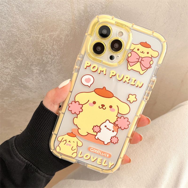 LF  サンリオ スマホケース  シリカゲル  携帯電話ケース  エアバッグ 転倒防止ケース