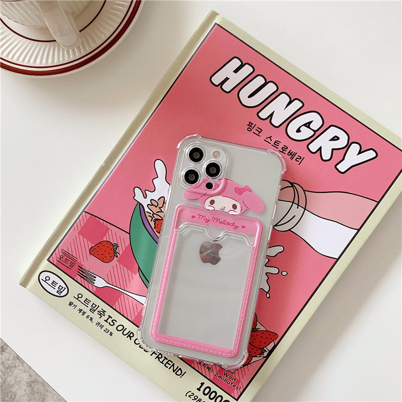 LF  シナモロール&マイメロディ カードケース付き  スマホケース  携帯電話ケース