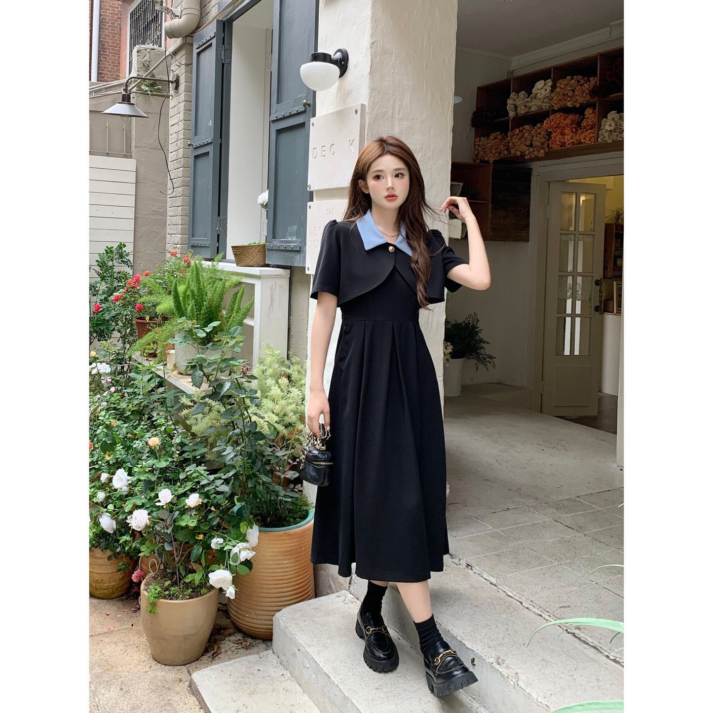 XYW  半袖ブレザー  キャミワンピ  着やせ  カジュアルファッション・スーツ