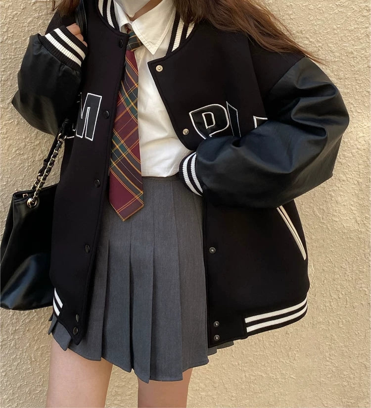 XYW 春新作  ハイウエスト  プリーツスカート  着やせ  学生