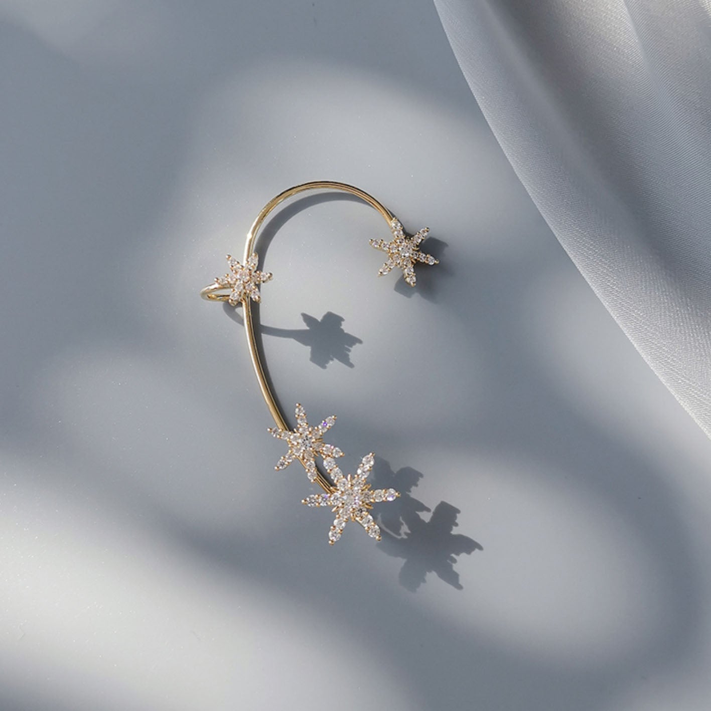 YQQ  六芒星 ろくぼうせい イヤリング  イヤーフック