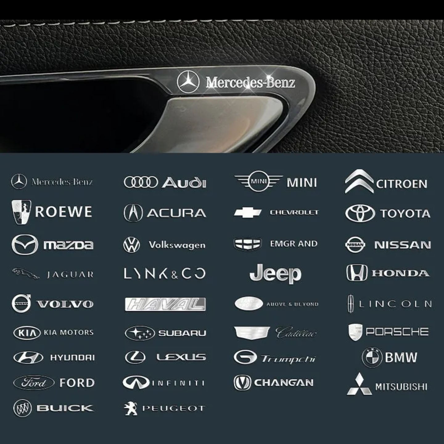 XYW  メタル  車のエンブレム  ステッカー  デコラティブ  10個入