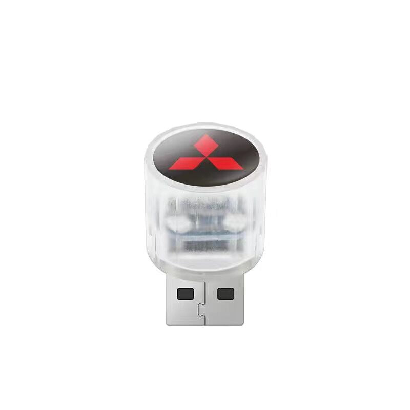 XYW   USB 飾り 自動車用ムードランプ LED  レインボー  3個入 車用品