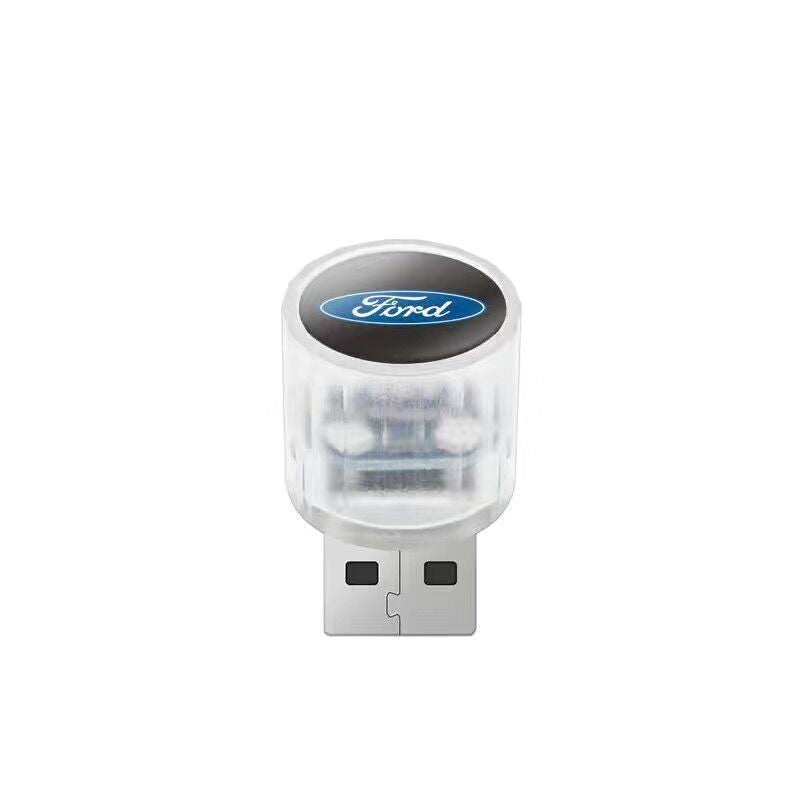 XYW   USB 飾り 自動車用ムードランプ LED  レインボー  3個入 車用品