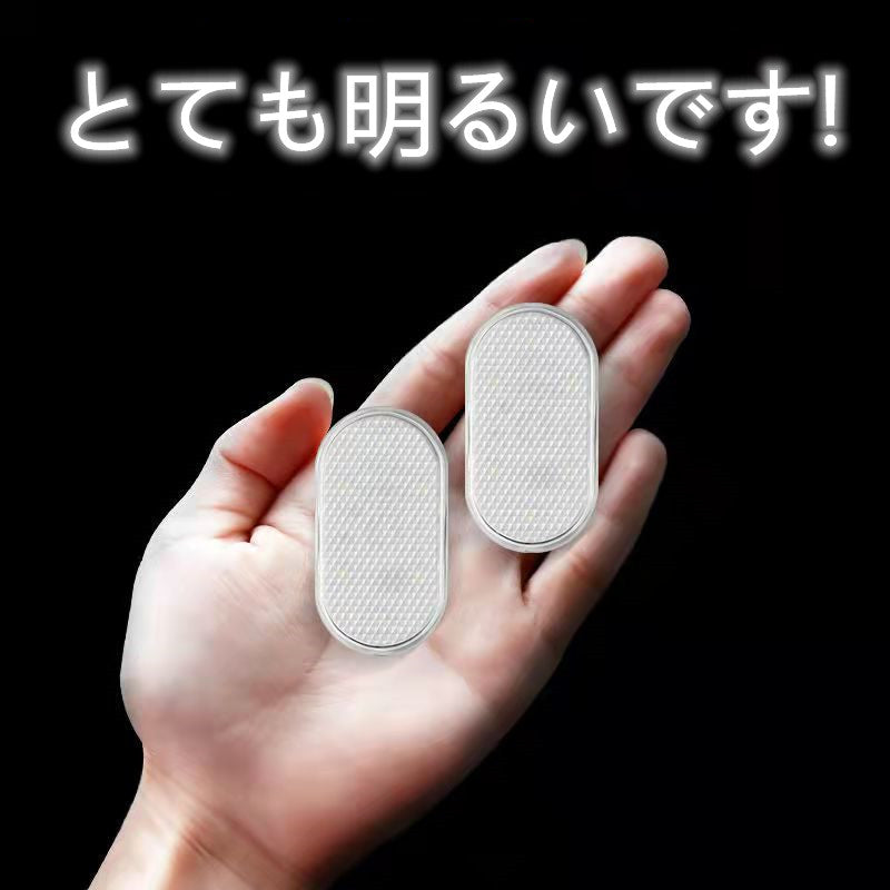 YQQ タッチセンシング 自動車無線雰囲気ランプ 結線不要のLED照明灯の取り付け